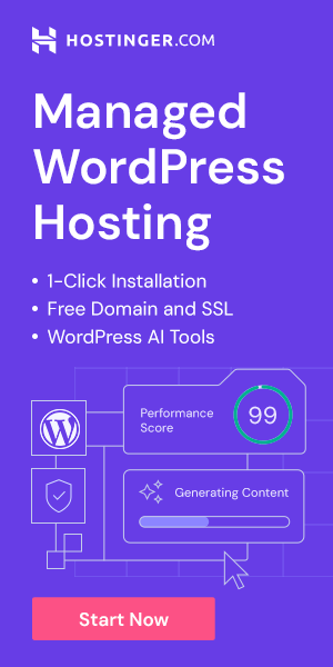 Hostinger WordPress Hosting Banner