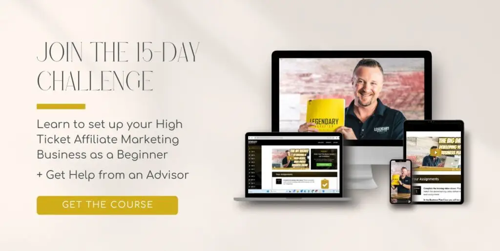 15-day online business builder challenge banner