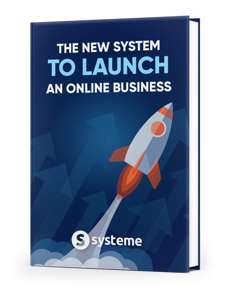 The New System to launch an online business mock up