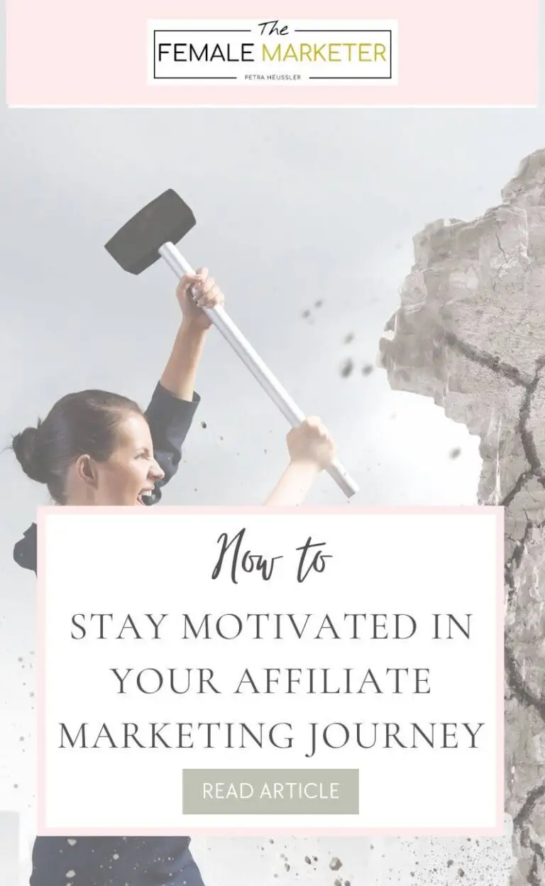 how to stay motivated in your affiliate marketing journey pin