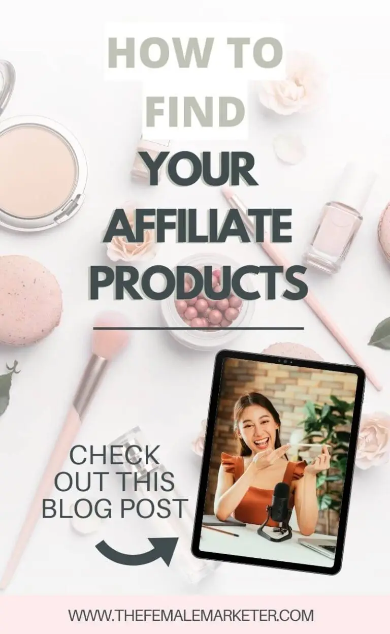 how to find you affiliate products pin