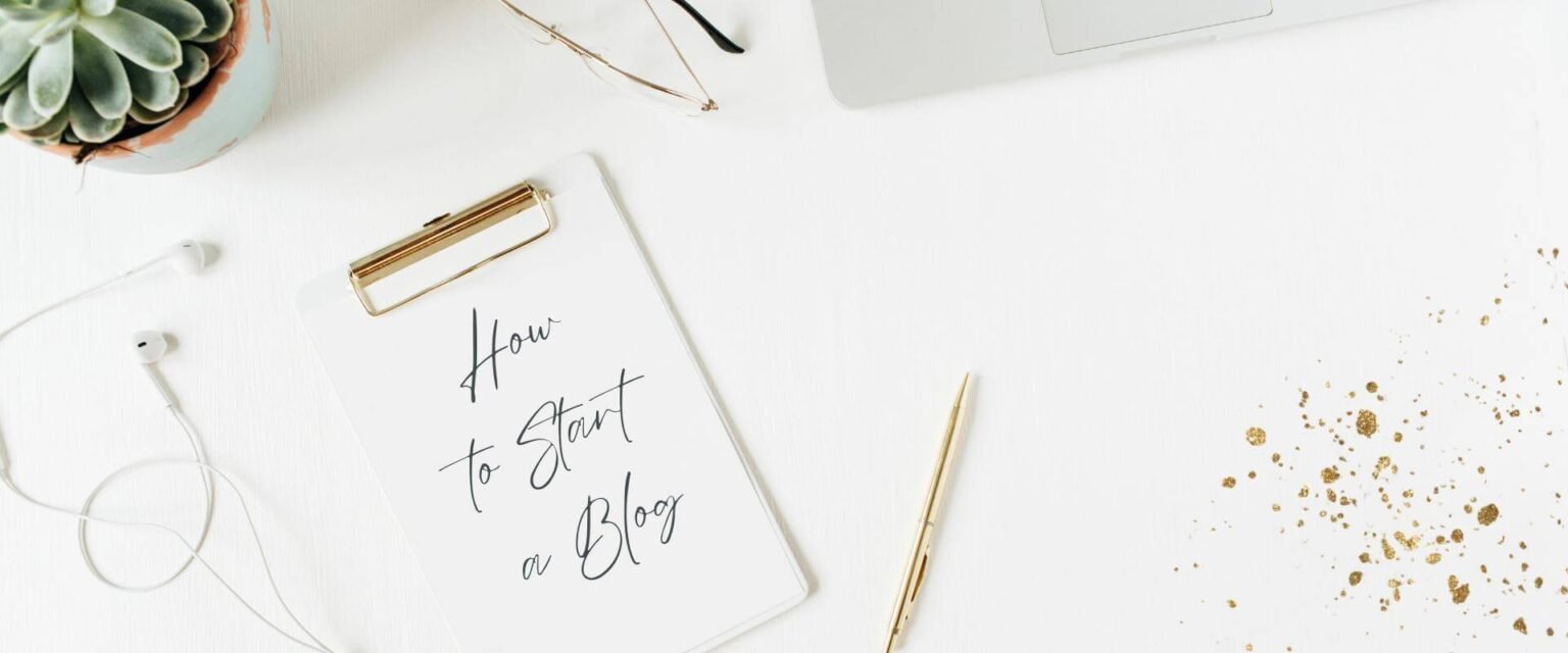 How to start a blog header