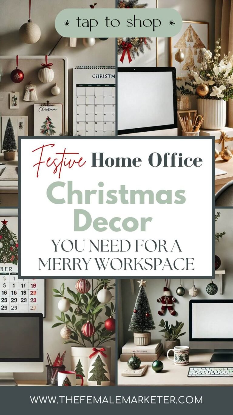 Festive Home Office Christmas Decor You Need for a Merry Workspace Pin